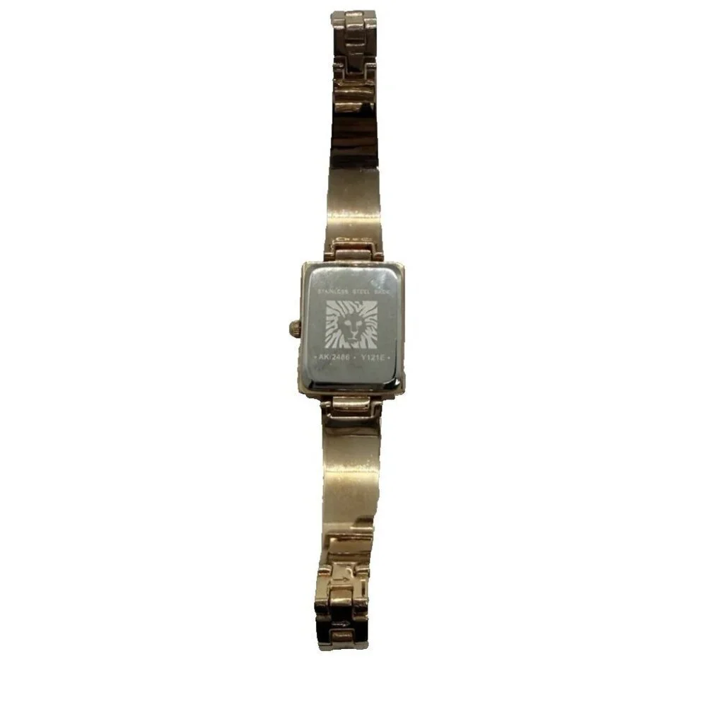 Anne Klein AK/2486 Women's Ladies Watch Rose Gold Bracelet Rectangle White Dial
